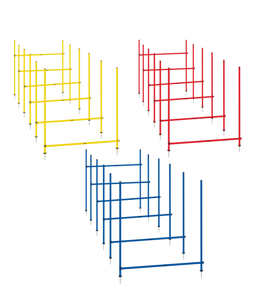 SLALOM SETİ ÇİVİLİ RENKLİ