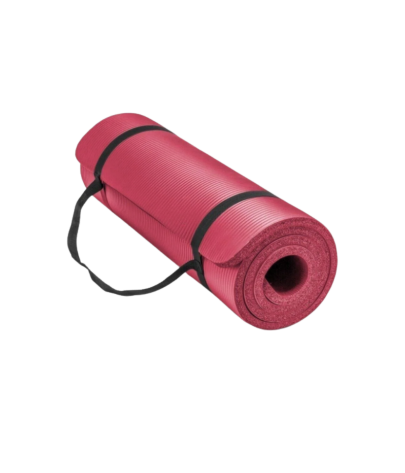 Pilates Matı Nar Çiçeği Kaymaz Egzersiz Minderi 1CM – Yoga, Fitness ve Ev Sporları İçin