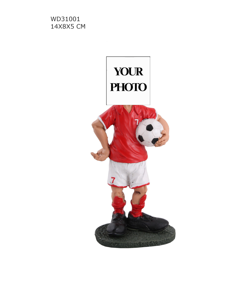 FUTBOLCU FİGÜRLÜ KİŞİYE ÖZEL -Kupa / Ödül/ Biblo (WD31001 – 14x8x5 cm)