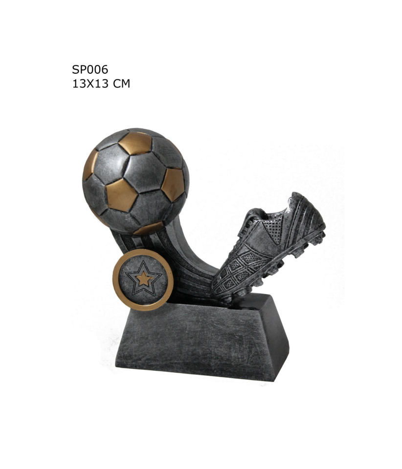 FUTBOLCU DEKORATİF FİGÜR -Kupa / Ödül/ Biblo (SP006 – 13x13 cm)